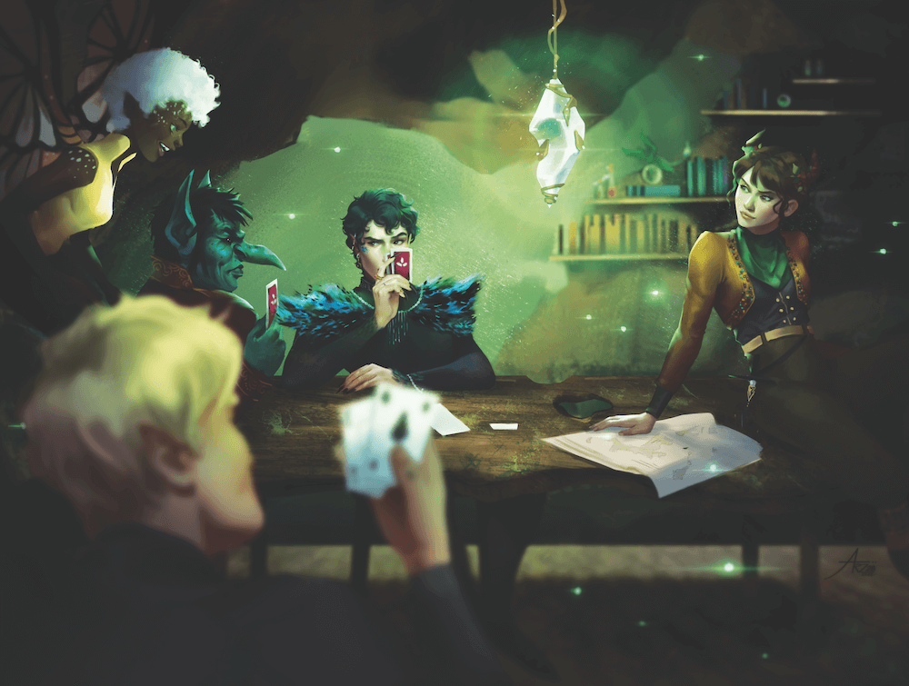 Back endpapers in The Wicked King from FOTA special edition box set sold by LitJoy Crate